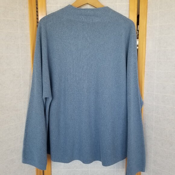 Lululemon Sweater Cotton Blend Boxy Blue Size Large - Picture 8 of 8